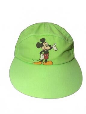 Vintage Lime Green Mickey Mouse Snap Back